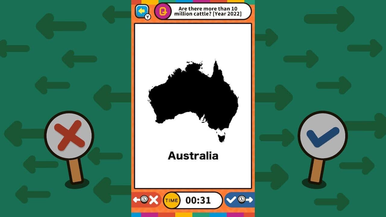 Swipe Right or Left Geography Binary Quiz screenshot 2