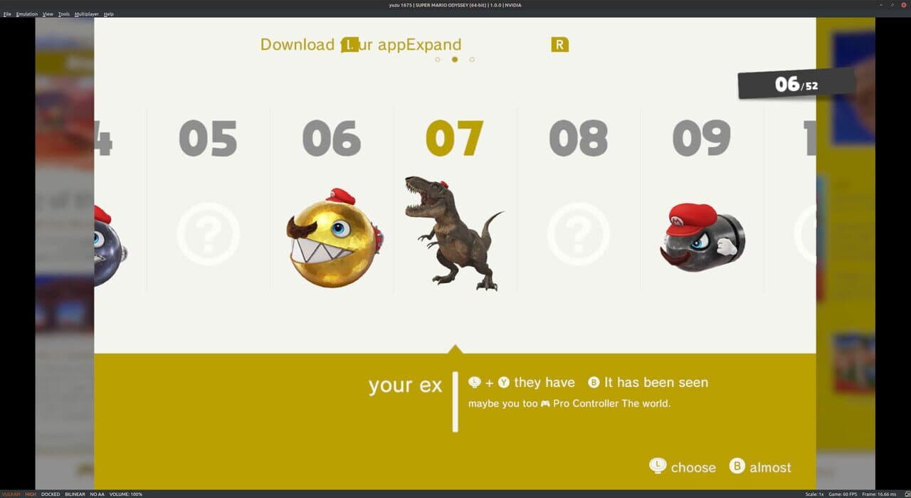 Super Mario Odyssey: Google Translated screenshot 2