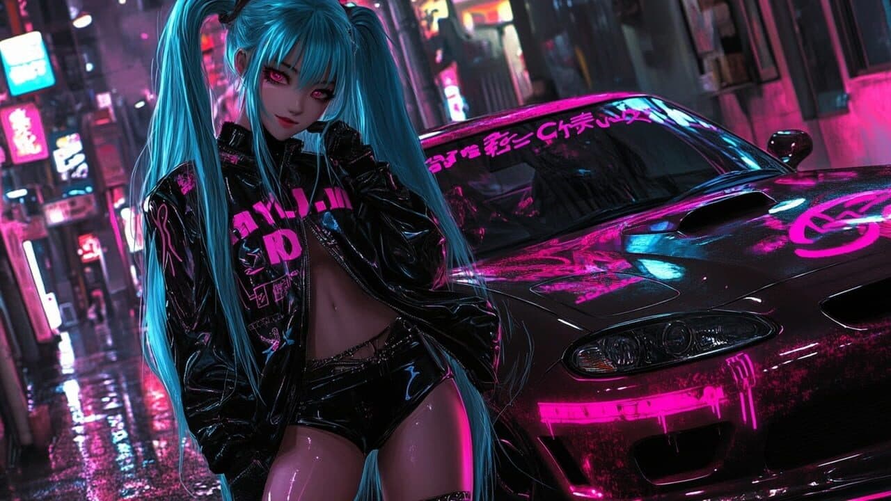 Anime Girls: JDM Car Passion Puzzle screenshot 2